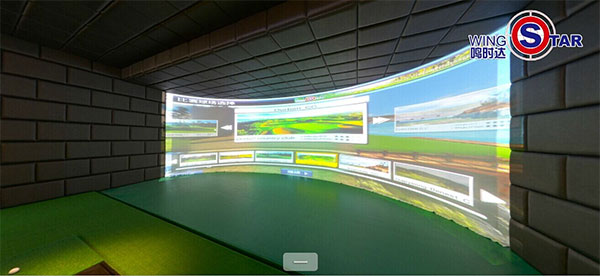 热烈祝贺wingStar环屏模拟高尔夫+怀古影院项目在大连星海新世界签约并顺利竣工