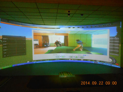 wingStar环屏模拟高尔夫进入北京市北辰校园