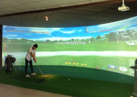 热烈祝贺wingStar品牌中标四川商务职业学院环屏模拟高尔夫项目